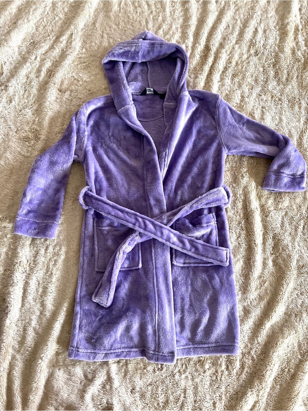LANDS END Girl's Purple Loungewear Robe Size XS